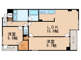 イーグルヘッド橦木の物件間取画像